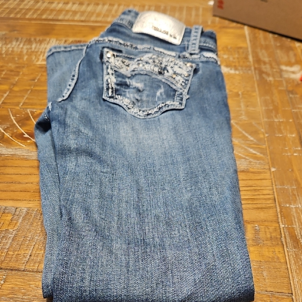 Grace in LA Embellished Blue Jeans